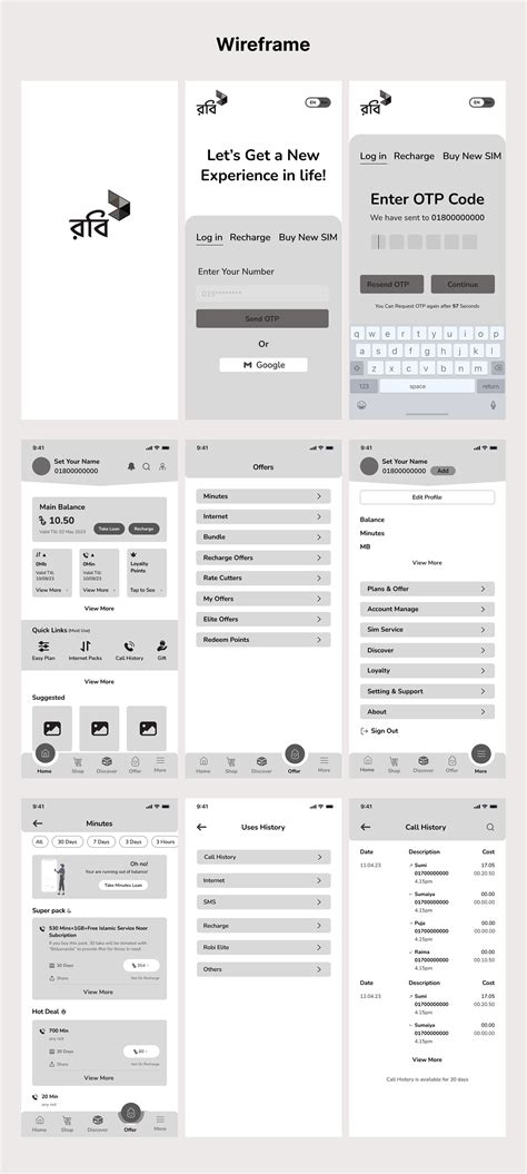 My Robi App-Case Study on Behance