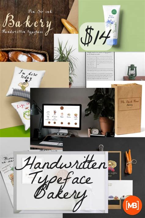 Handwritten Typeface Bakery Masterbundles