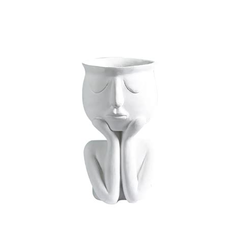 Современный Стиль, Смоляная Ваза С Человеческим Лицом, Небольшой ...
