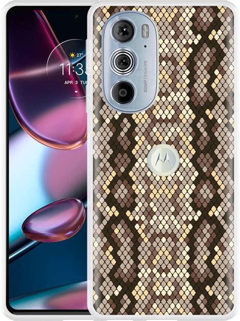 Cazy Hoesje Geschikt Voor Motorola Edge 30 Pro Snakeskin Pattern Bol