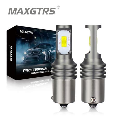 MAXGTRS 2x 1156 1157 7440 7443 3156 3157LED Light Bulb BA15S BAU15S