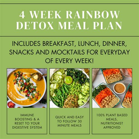 4 Week Rainbow Detox Meal Plan - Jackfruitful Kitchen