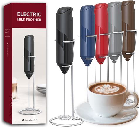 Amazon Solbortum Electric Milk Frother Handheld Battery Operated