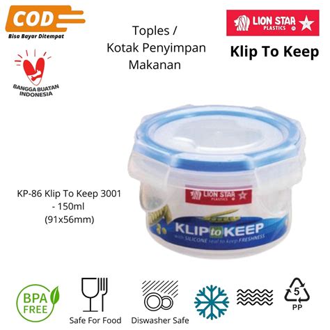 Jual Stoples Kedap Udara Tempat Makanan Klip To Keep Lion Star 3001