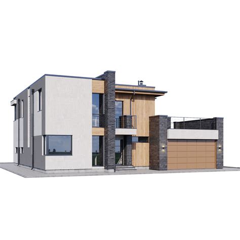 Modern house with floor plans 3D model | CGTrader