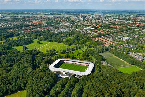 aerial view | Footbal stadium The Goffert (Stadion De Goffert ...