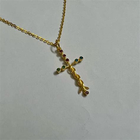 Silver Laminin Cross Necklace – Handmado.com