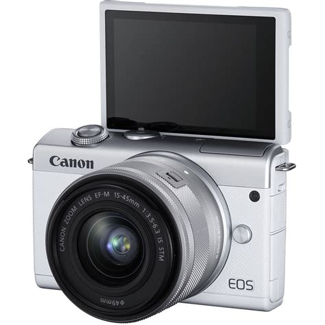 Canon Eos M200 Mirrorless Digital Camera With 15 45mm Lens White