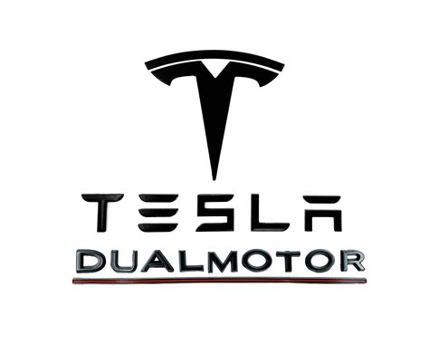 Buy EVMIZE Tesla Model 3 Model Y T Logo Tesla Letters Dual Motor Emblem ...