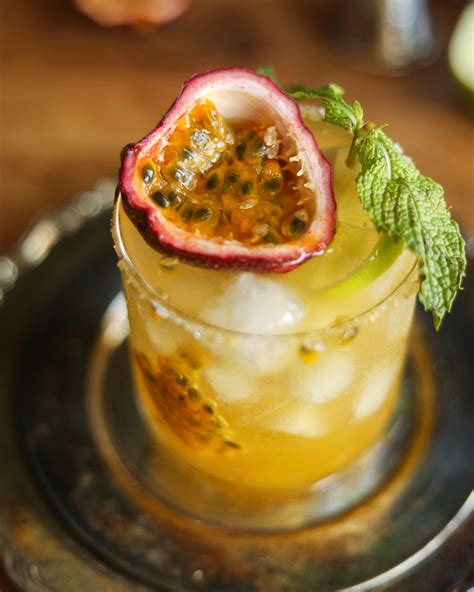 Passion Fruit Rum Cocktail Peaches 2 Peaches