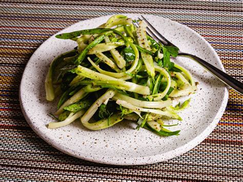 Puntarelle Alla Romana Recipe Puntarelle Salad With Anchovy And Garlic