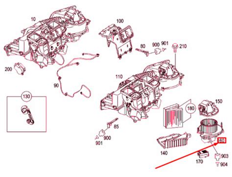 NEUF MERCEDES BENZ SLK R171 MOTAGE DU CHAUFFAGE MOTOR LHD A1718350004