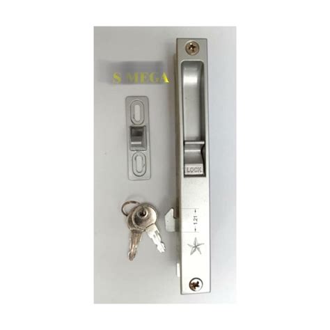 Aluminium Sliding Door Lock With Key A6 25mm Shopee Singapore