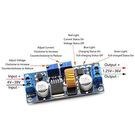 DZS Elec Módulo regulador de corriente constante reductor DC DC 4 38v