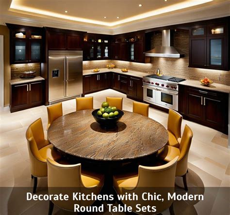 Decorate Kitchens with Chic, Modern Round Table Sets - Kitchen Gallery TN