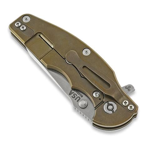 Hinderer Jurassic Magnacut Slicer Folding Knife Tri Way Stonewash