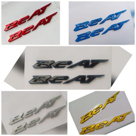 Jual Emblem Beat 3D Timbul Bukan Stiker Timbul Harga Sepasang 2pcs