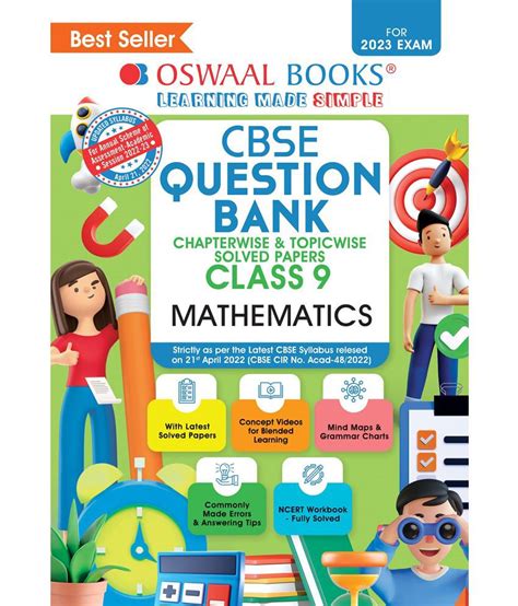 Oswaal CBSE Class 9 Mathematics Chapterwise Topicwise Question Bank