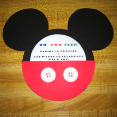 Mickey Mouse Birthday Card