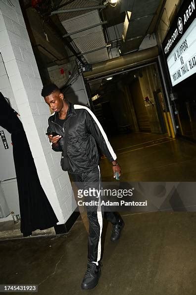 Moussa Diabate Of The La Clippers Arrives To The Arena Before The