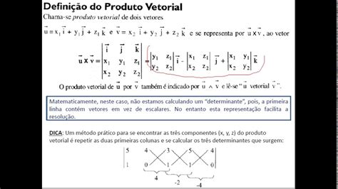 Produto Vetorial Youtube