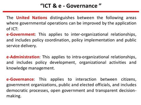 Role Of Ict In Good Governance