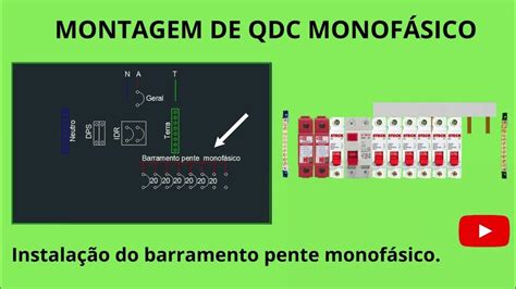 Montagem E Diagrama De Quadro De DistribuiÇÃo MonofÁsico 127v Com Idr E