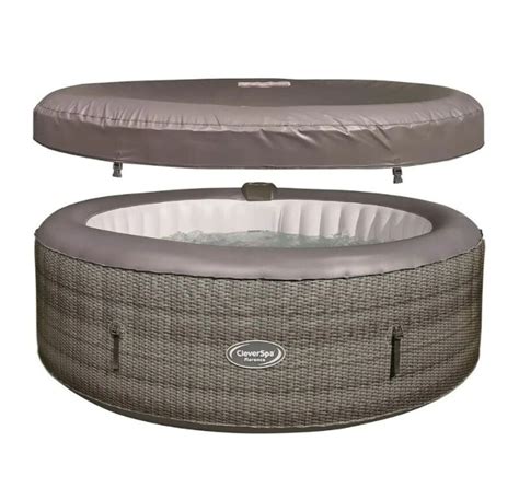 Cleverspa Florence Person Inflatable Hot Tub Spa Jet Rattan