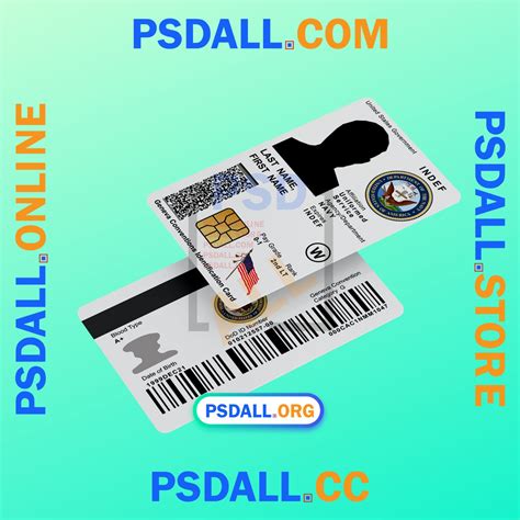 USA Navy New ID Card Vector Template - psdall.org