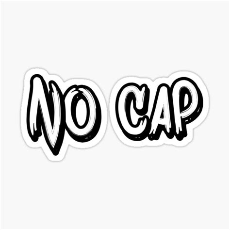 No Cap Sticker For Sale By Stefancgraphics Redbubble