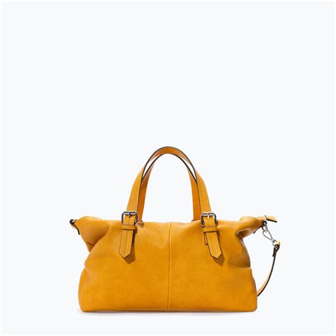 Zara Trf Shopper Bag In Yellow Lyst