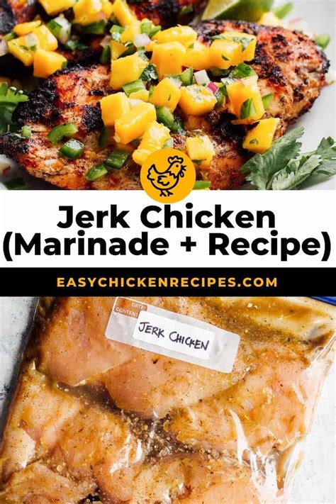 Easy Jerk Chicken Recipe Best Marinade Easy Chicken Recipes