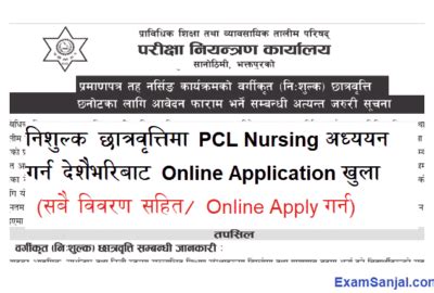 Apply PCL Nursing Archives Exam Sanjal