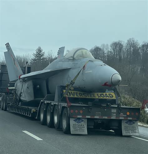 Passed a fighter jet on the interstate yesterday : r/mildlyinteresting