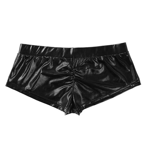 Women Wet Look Hot Pants Shiny Metallic Booty Shorts Rave Dance Panties Clubwear Ebay