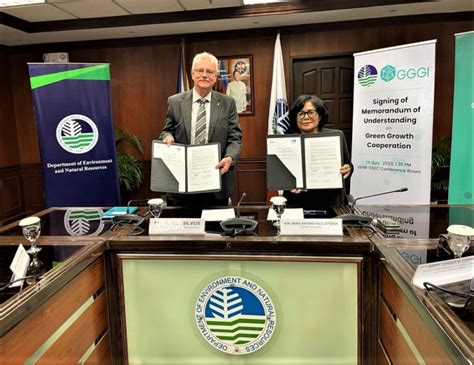 GGGI DENR Sign MoU For Green Growth Cooperation Philippines Graphic