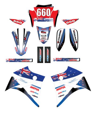 Full Custom Graphic Kit AUSSIE PRIDE YAMAHA XT 660 R Decal Kit Sticker