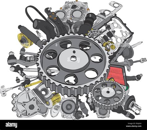 Many Images Of Spare Parts Stock Vector Image And Art Alamy