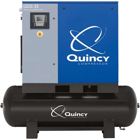 Quincy Qgs Rotary Screw Compressor 25 Hp 208 230 460v 3phase 120 Gallon