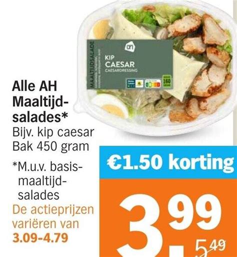 Alle Ah Maaltijdsalades 450g Aanbieding Bij Albert Heijn