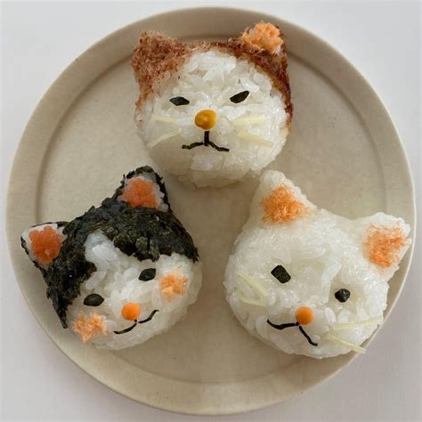 Larn On Twitter Rt Lavieestbelie Cat Rice Balls Made By Onigiri