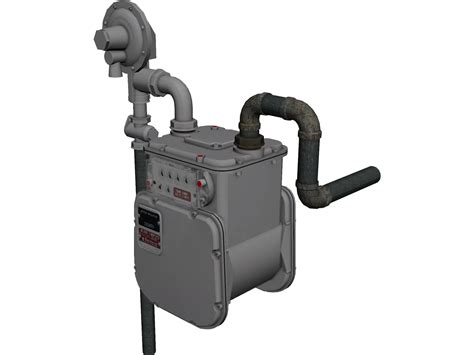 Gas Meter 3d Model 3dcadbrowser