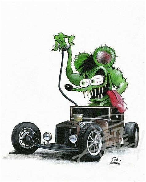 Rat Fink Hot Rod Art Birthday Terytreasure