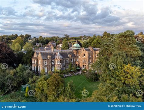 Makeney Hall, Derbyshire Sunset Over Rural Hotel Editorial Stock Image ...