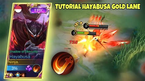 Tutorial Dan Tips Bermain Hayabusa Side Lane Gold Lane Ketika Melawan