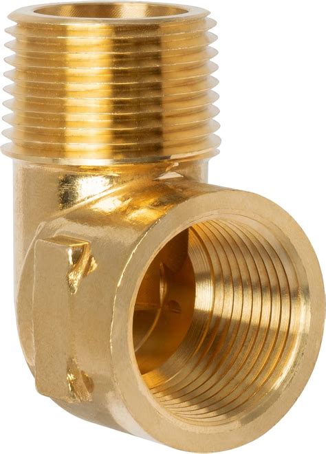 JUWO Brass Pipe Fitting 90 Degree Street Elbow 3 4 NPT Female