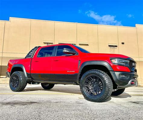 Dodge Ram TRX Red Vossen HF6 5 Wheel Front