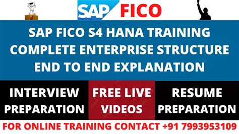 SAP FICO S4 HANA ENTERPRISE STRUCTURE SAP FICO S4 HANA COMPLETE END TO