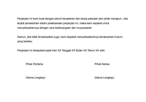 7 Contoh Surat Perjanjian Kerjasama Cara Membuatnya