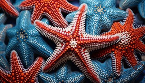 Premium AI Image | a starfish of 1000 colors